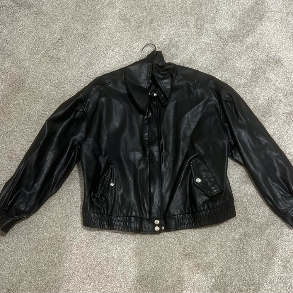 Wild Fable Target Black Leather Jacket US L